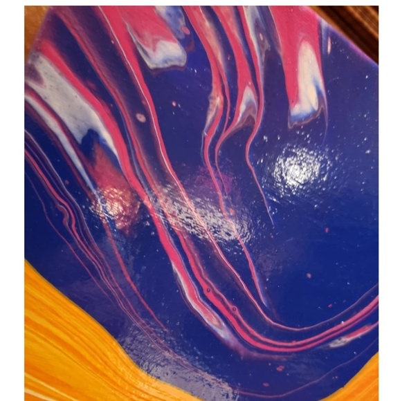 Molten Metals Fluid Art Painting Wall Art - Picture 2 of 2